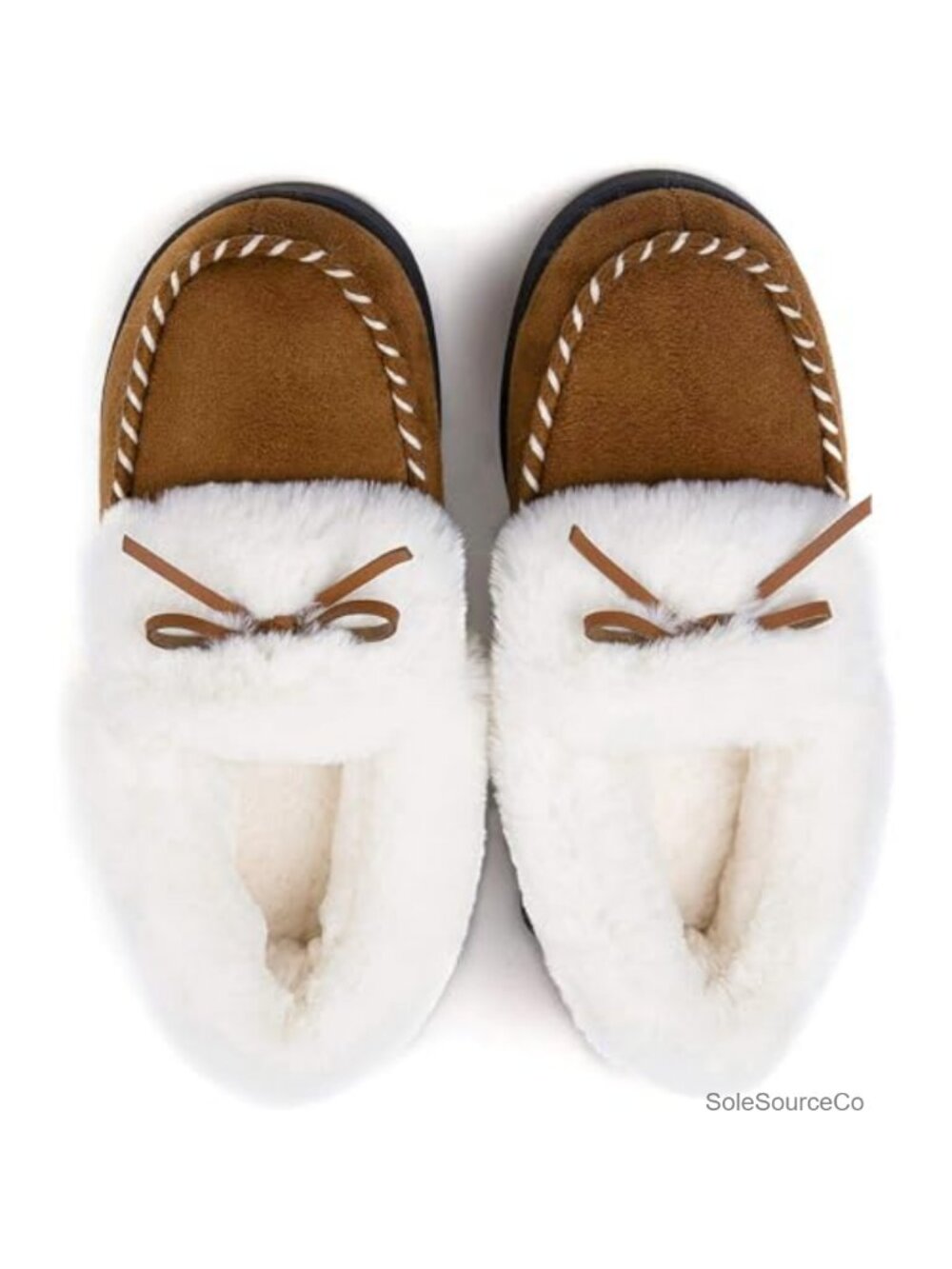 RockDove Women's Trapper Moc Memory Foam Slipper Faux Fur Suede